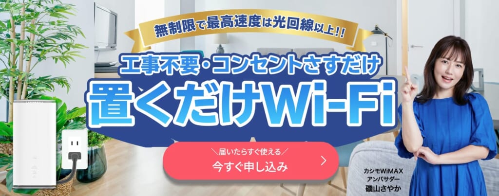 カシモWiMAXホームルーター